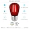 Luxrite S14 LED Edison Red Light Bulbs 0.5W Colored Bulb for String Lights E26 Base, 4PK LR21730-4PK - alternate 7